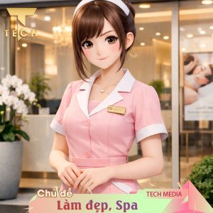 Demo về nhân vật 3D ngành làm đẹp, spa - Tech Media